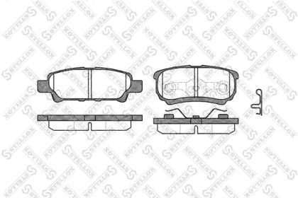 Комплект тормозных колодок STELLOX 1062 002-SX